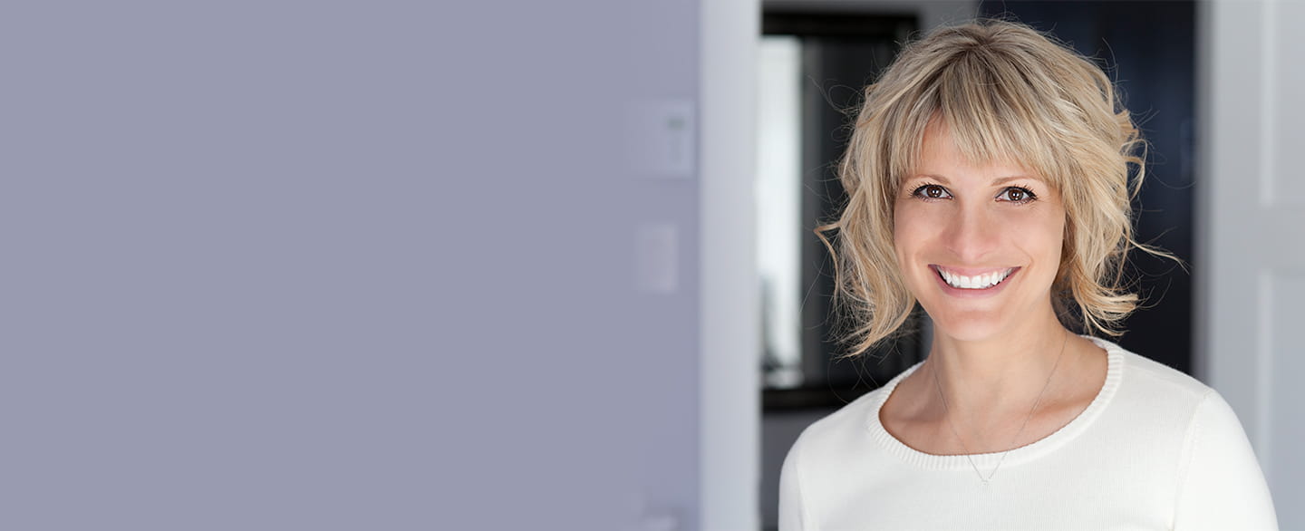 Woman smiling