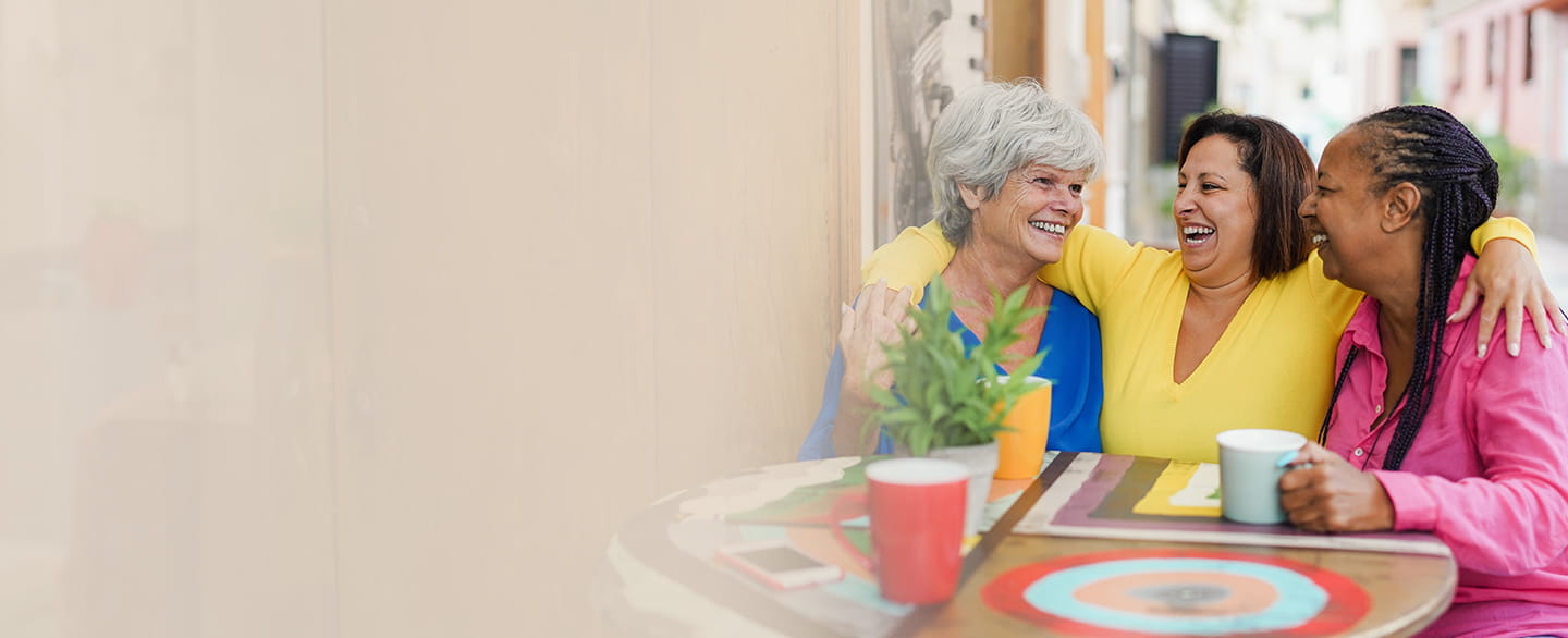 women smiling