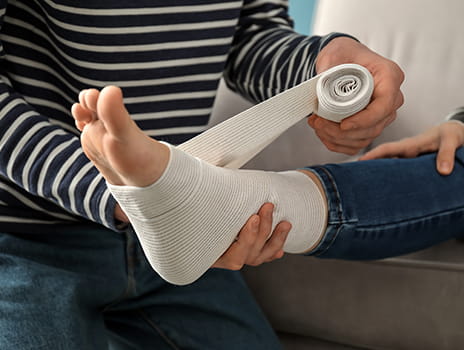 sprained ankle