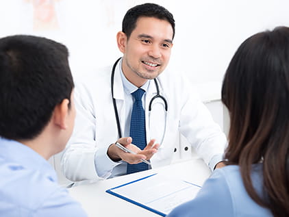 couple at doctor